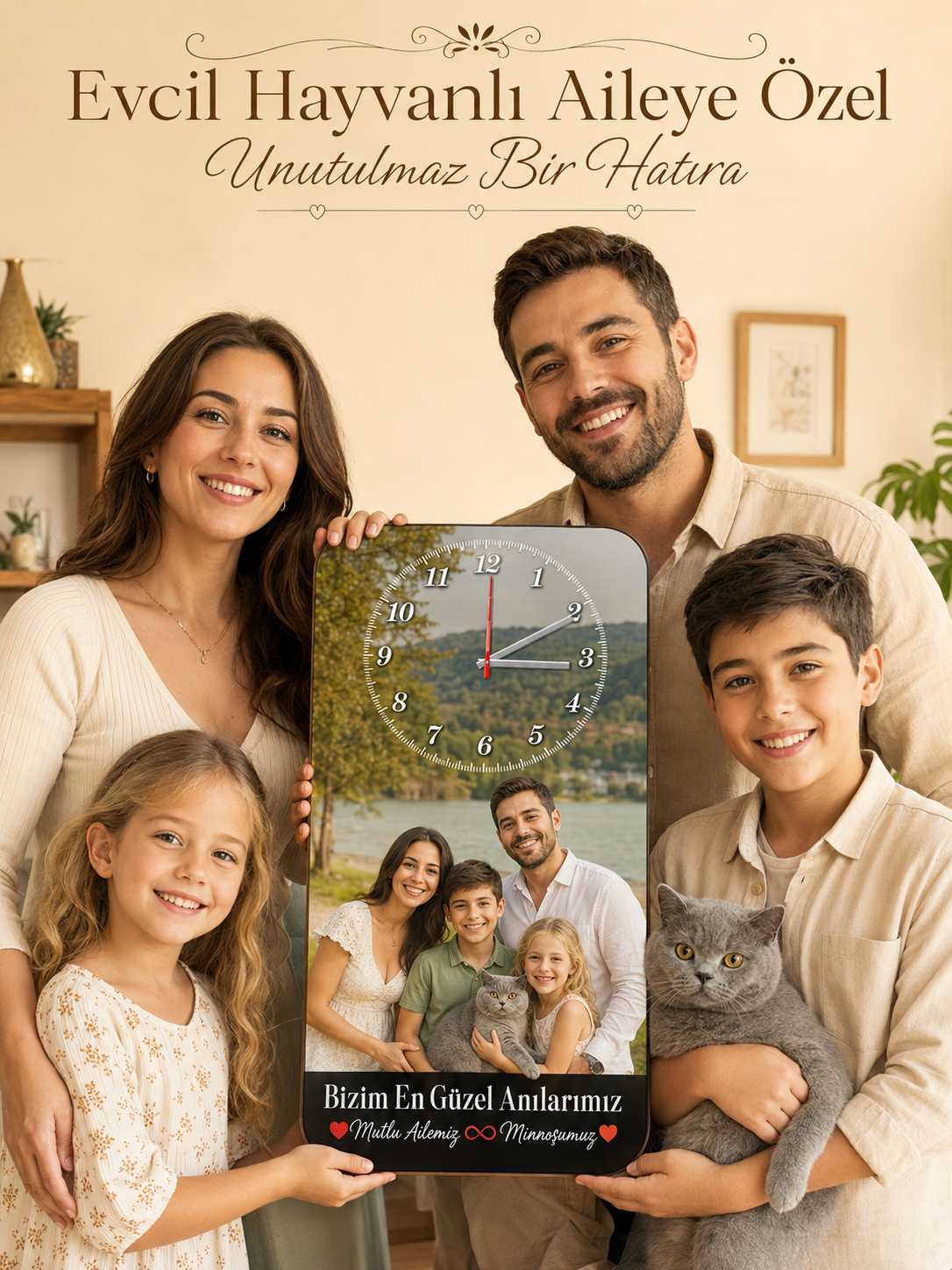 Dikey Evcil Hayvanlı Aile